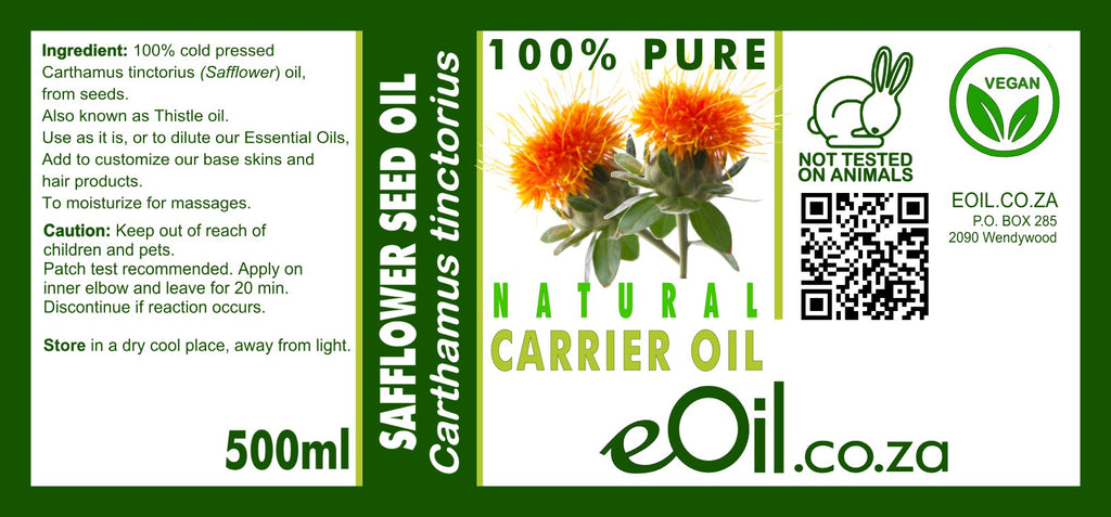 Safflower Oil Seed Natural Carrier Oil - eOil.co.za