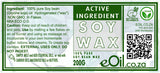 Soy Wax Flakes Pure non GMO Active Ingredient