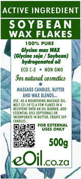 Soy Wax Flakes Pure non GMO Active Ingredient