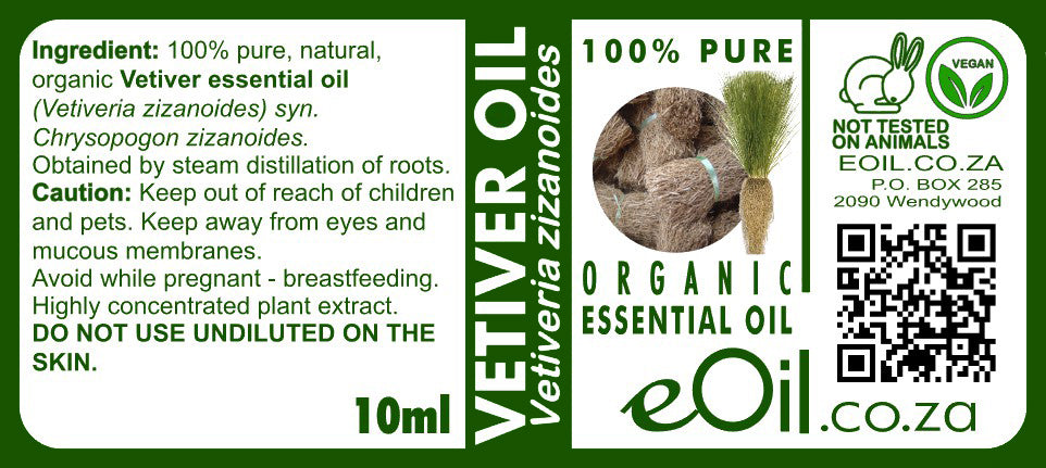 Vetiver Natural Essential Oils (Vetiveria zizanoides) - 10 ml - eOil.co.za