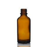 Empty Glass bottle Amber with White Cap + Dropper 18/410  - 10 ml - packaging - eOil.co.za