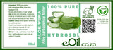 eOil.co.za Aloe Vera Hydrosol | Sun Burns | Sensitive Skins | Anti Inflammatory | Refreshing | Soothing | Hydrating