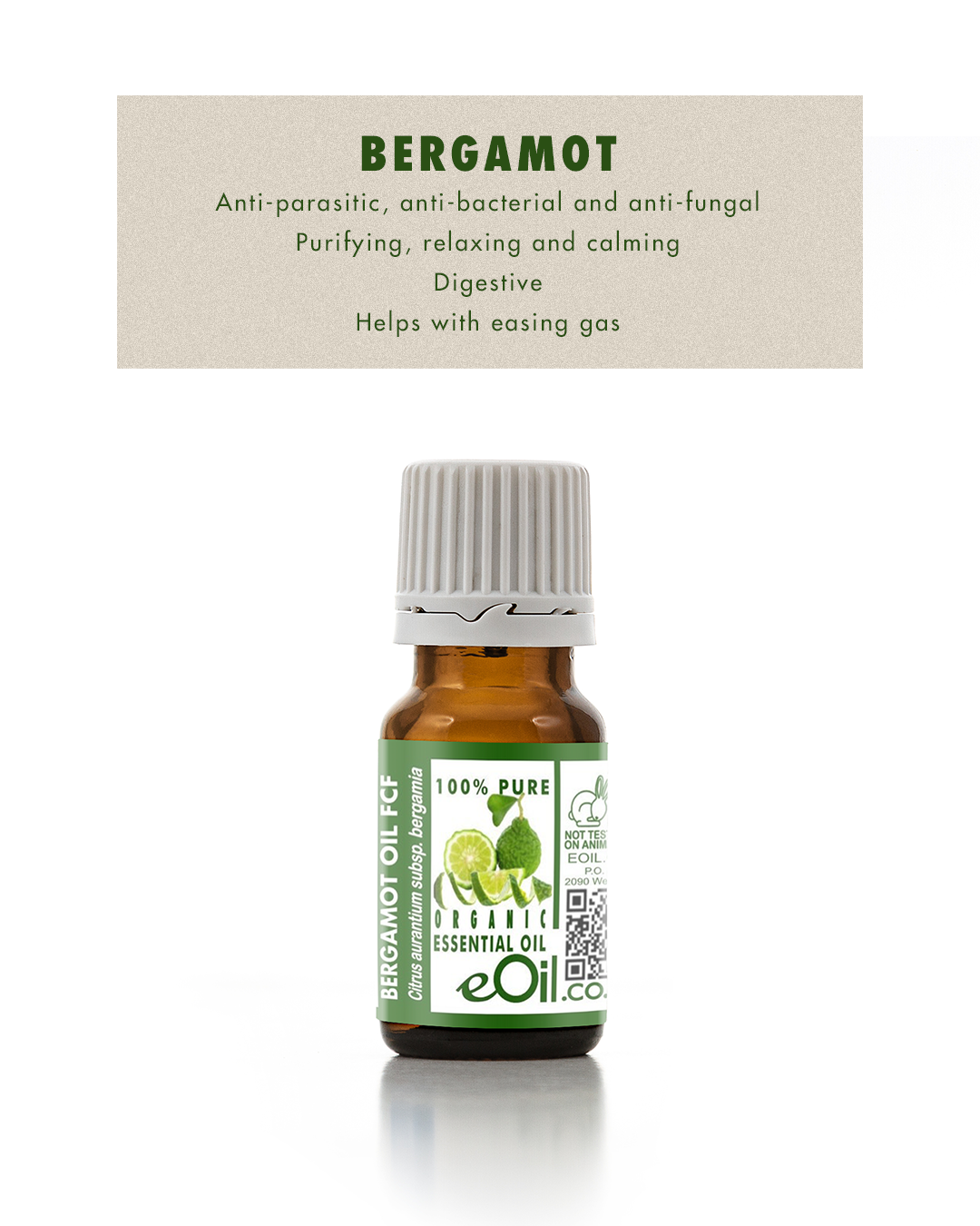 Bergamot Essential Oil Organic FCF-free, safe citrus aroma for perfumes, diffusers, and summer use