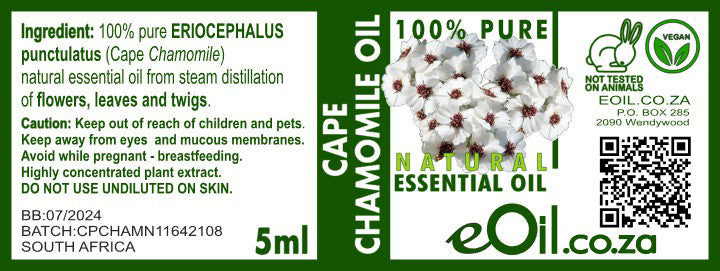 Cape Chamomile Essential Oil | 5 ml - eOil.co.za