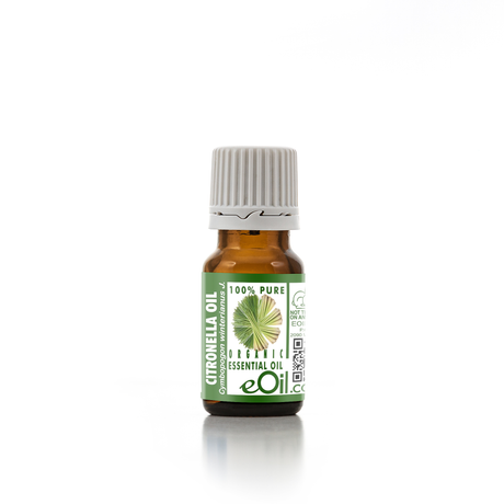 CITRONELLA ORGANIC ESSENTIAL OIL (Cymbopogon winterianus) 10 ml - eOil.co.za