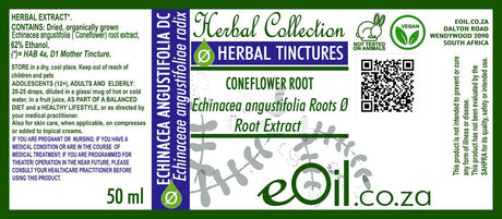 Echinacea angustifolia roots Tincture | Coneflower root | 50 ml - eOil.co.za