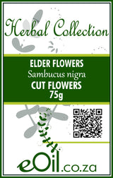 Elder Flowers Cut Tea - 75 g - Herbal Collection - eOil.co.za