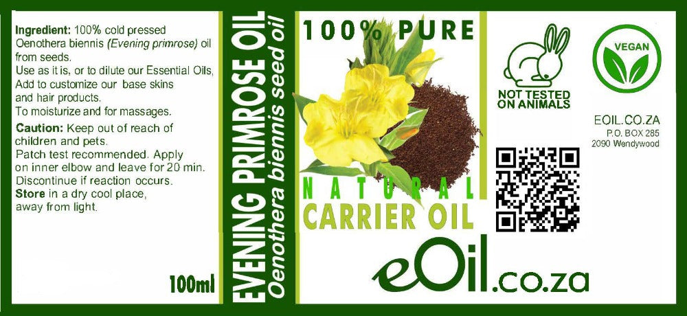 Evening Primrose oil seed carrier oils 100 ml - eOil.co.za