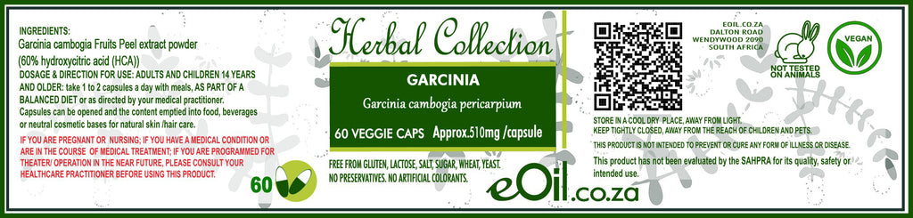 Garcinia Cambogia ExtrPwd- 60 Capsules - Herbal Collection - eOil.co.za