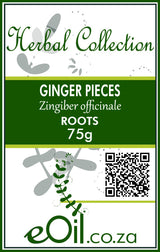 Ginger Pieces Dried - Herbal Collection - 75 g - eOil.co.za