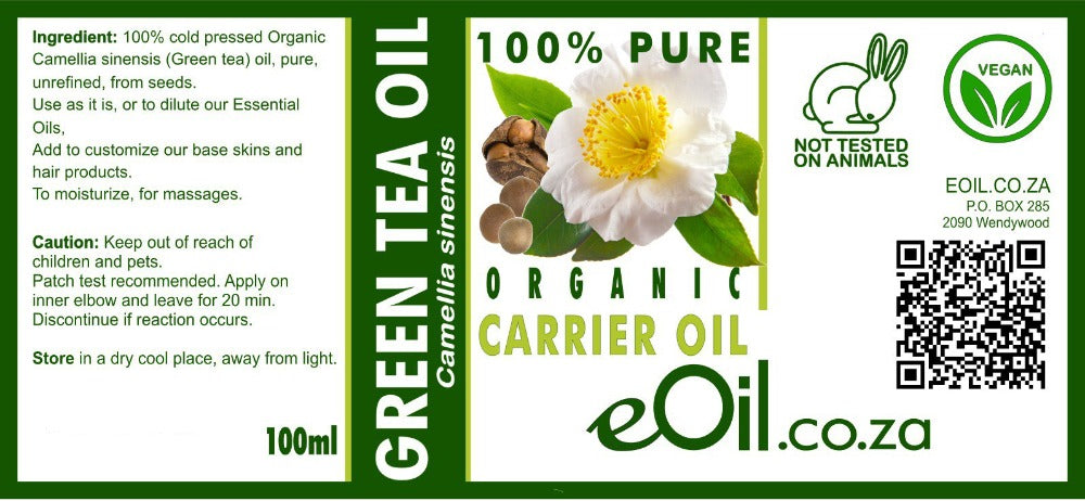eOil.co.za Camellia oil excellent for skin, hair, collagen, irritation redness moisturizing hydration elasticity