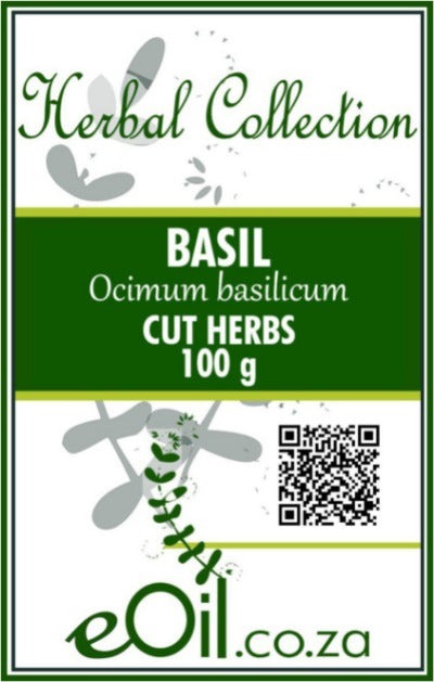 Basil Herb Cut - 100 g - Herbal Collection - eOil.co.za