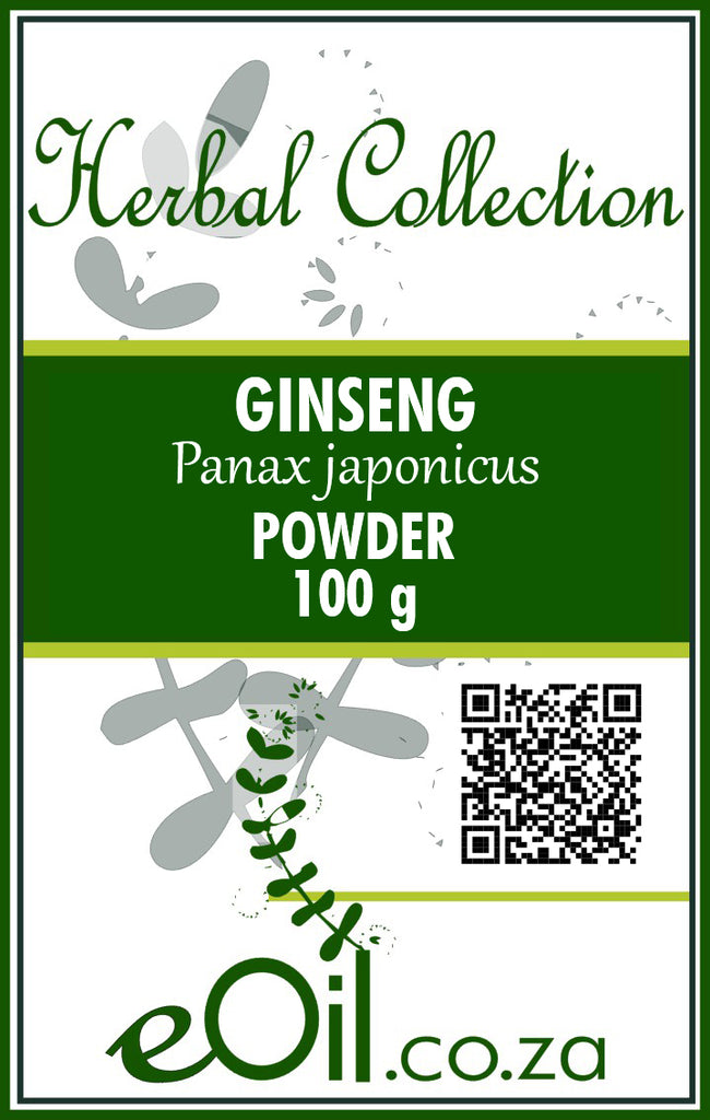 Ginseng Powder (Panax Japonicus) - 100 g - Herbal Collection - eOil.co.za