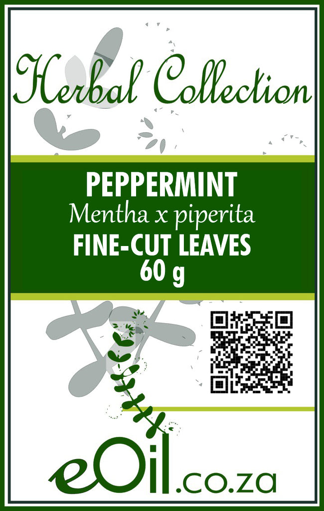 Peppermint Leaves Dried Fine Cut Organic - 60 g - Herbal Collection - eOil.co.za