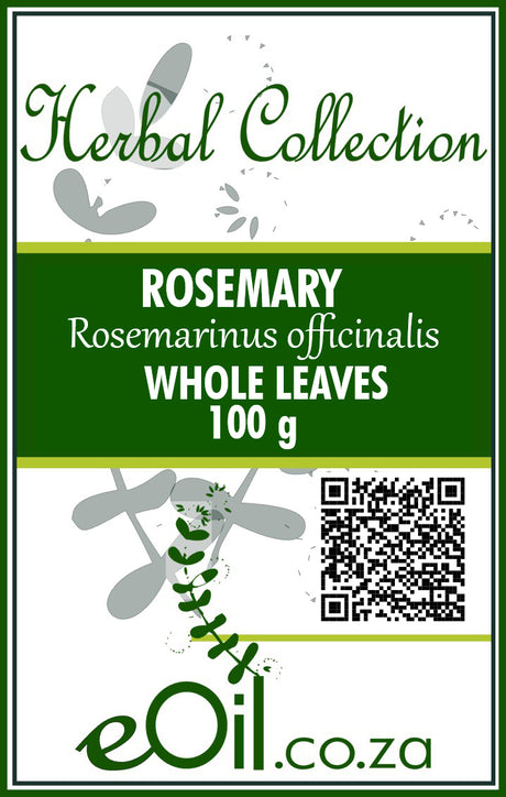 Rosemary Dried (Rosmarinus officinalis) - 100 g - Herbal Collection - eOil.co.za