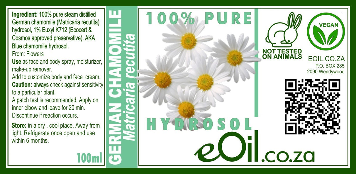 German Chamomile Hydrosol 100 % - eOil.co.za