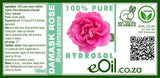 Rose Damask Hydrosol Organic - 100 ml - eOil.co.za