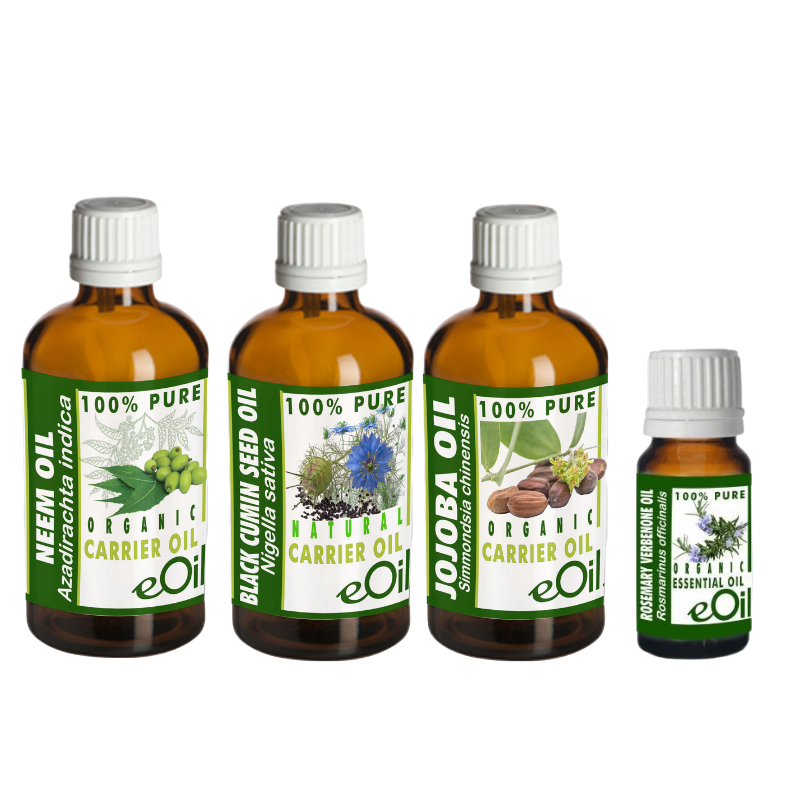 Hair Growth | Neem | Black Seed Cumin | Jojoba | Rosemary | Recipe Synergy - eOil.co.za