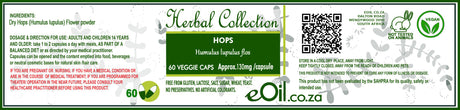 Hops - 60 capsules - Herbal Collection - eOil.co.za