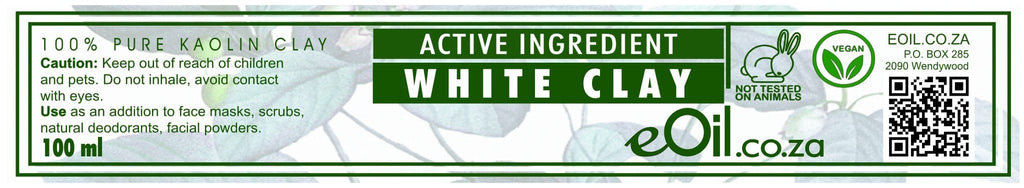 WHITE CLAY KAOLIN PURE 100 ml - eOil.co.za