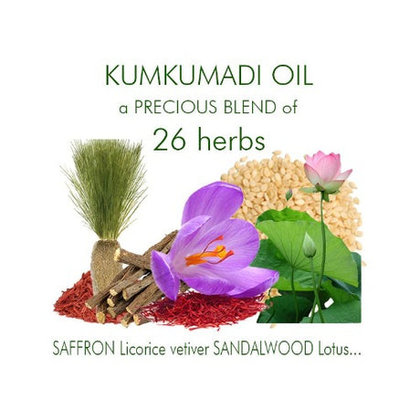 eOil.co.za Kumkumadi Tailam Ayurveda Ayurvedic blended oil 100 ml 