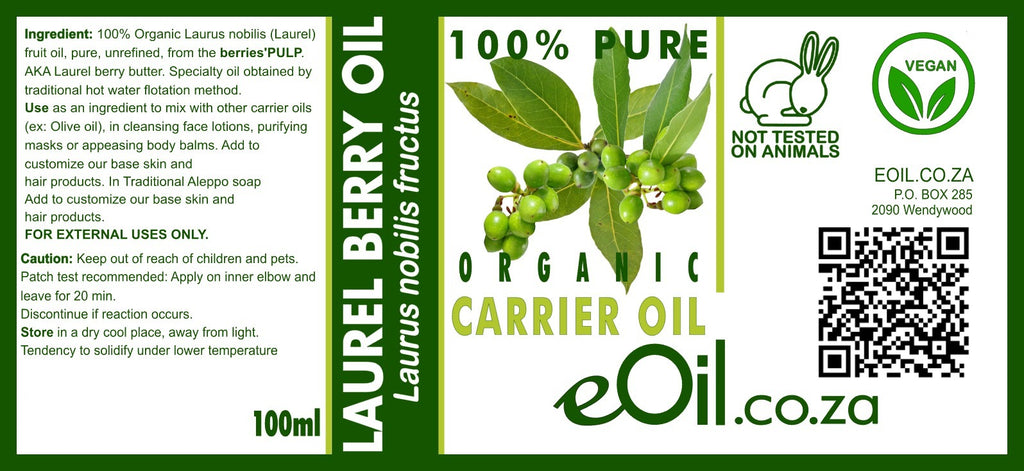 Laurel Berry Organic Carrier Oil - 100 ml - eOil.co.za