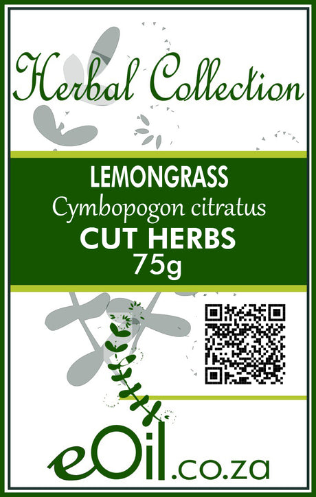 Lemongrass dried cuts - 75 g - Herbal Collection - eOil.co.za
