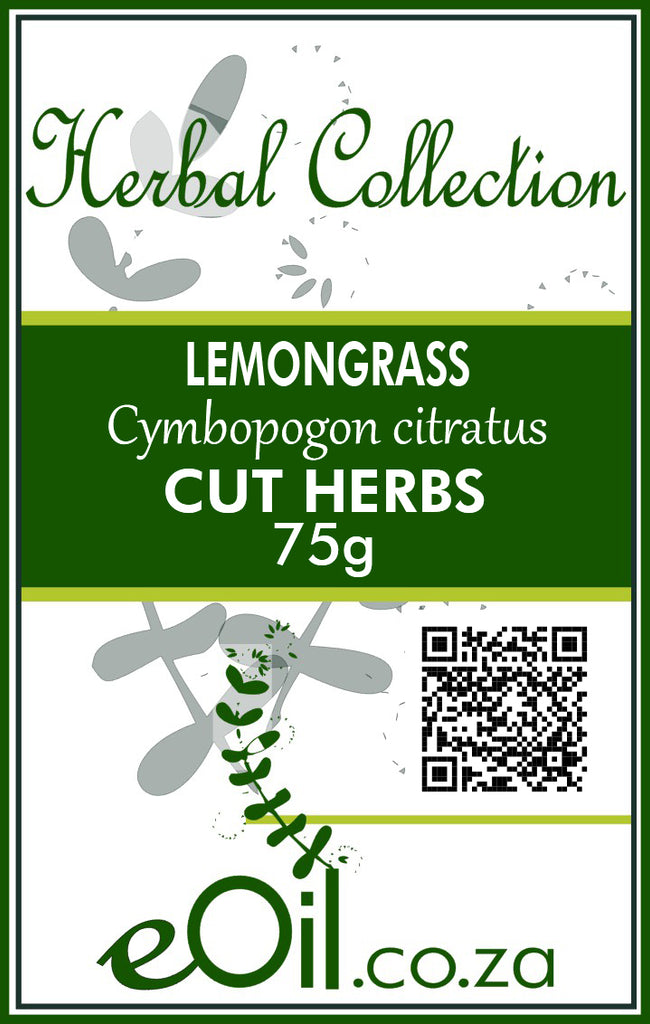 Lemongrass dried cuts - 75 g - Herbal Collection - eOil.co.za