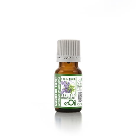 Lavender Essential Oil Organic French, calming floral aroma for wellness and blends
