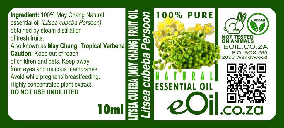 Litsea Cubeba (May Chang) Essential Oil, fruity lemon aroma for diffuser and blends