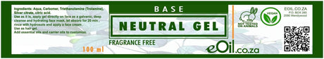 NEUTRAL BASE GEL FRAGRANCE FREE BASE 100 ml - eOil.co.za