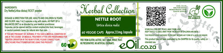 Nettle Stinging Root - 60 capsules - Herbal Collection - eOil.co.za