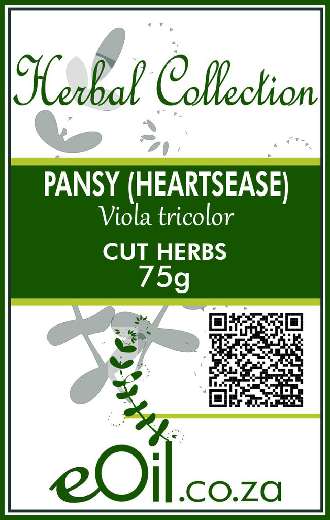 Pansy Heartsease Dried Herb (Viola tricolor) - 75 g - Herbal Collection - eOil.co.za