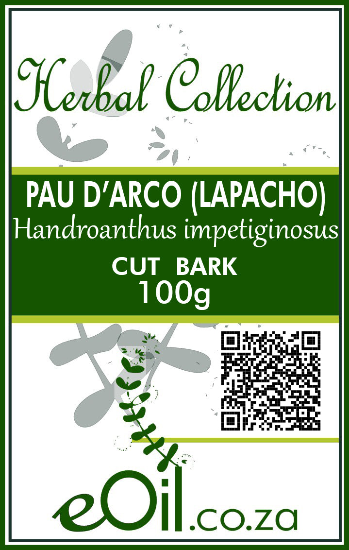 Pau D'Arco Dried (Tabebuiae impertiginosa) - 100 g - Herbal Collection - eOil.co.za