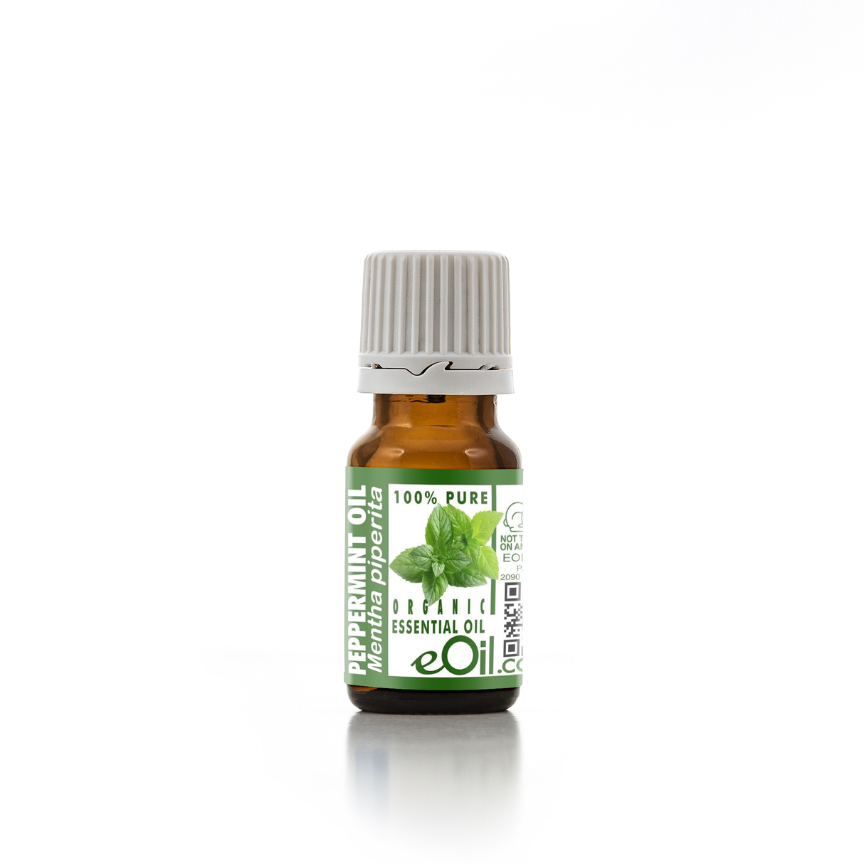Peppermint Essential Oil Organic, cooling fresh mint aroma for wellness and home use