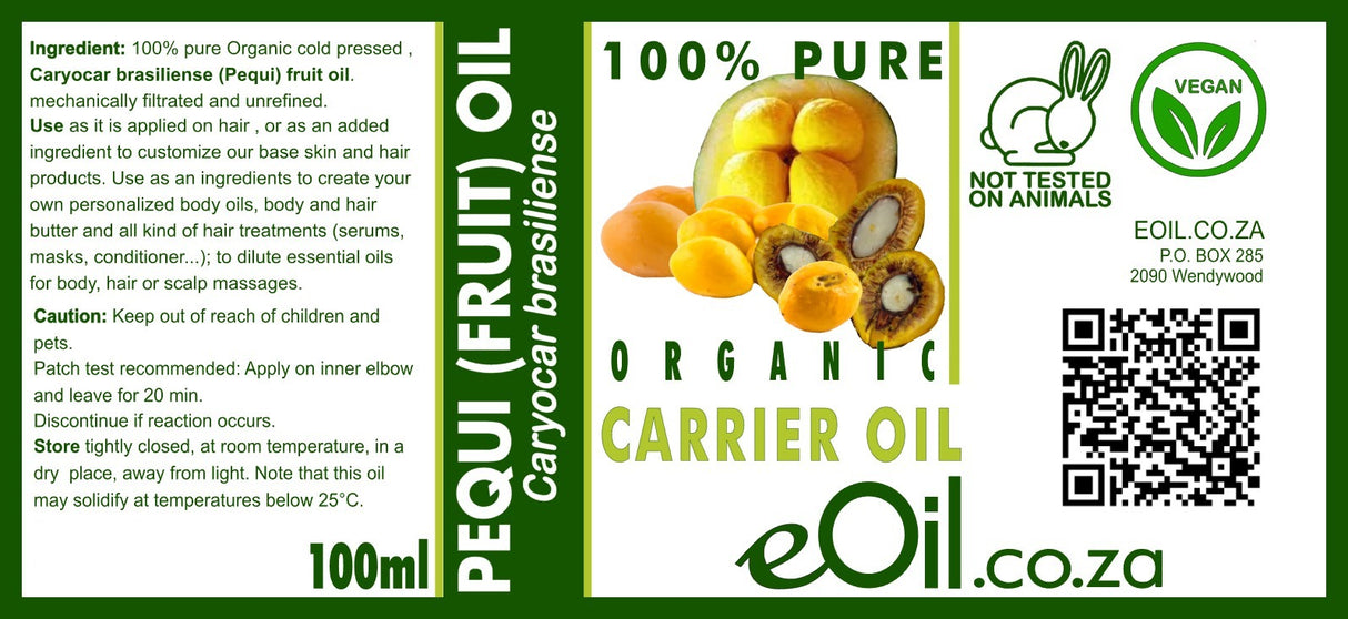 Pequi Organic Carrier Oil - 100 ml - eOil.co.za