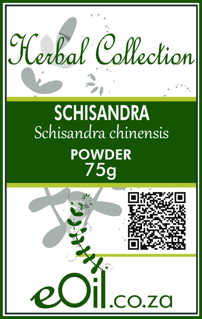 Schisandra Powder Dried (Schisandra chinensis) - 75 g - Herbal Collection - eOil.co.za