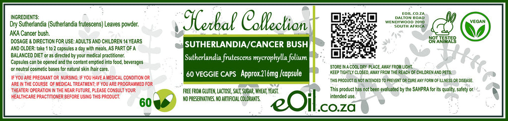 Cancer Bush - 60 Capsules - Herbal Collection - eOil.co.za
