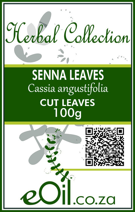 Senna Leaves Dried (Cassia angustifolia) - 100 g - Herbal Collection - eOil.co.za