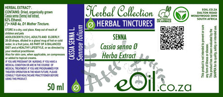 Senna Tincture (Cassia senna herba ) - 50 ml - eOil.co.za