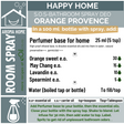 Spray Recipe - Happy Home - Aroma Home - S.O.S. Bathroom Deo Orange Provence - eOil.co.za