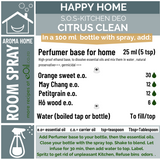 Spray Recipe - Happy Home - Aroma Home - S.O.S. Kitchen Deo Citrus - eOil.co.za