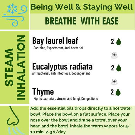 Steam Inhalation Recipe - Breathe With Ease - eOil.co.za