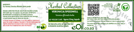 Veronica Speedwell - 60 capsules - Herbal Collection - eOil.co.za
