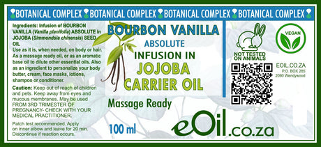 Vanilla Macerated Carrier Oil - 100 ml - eOil.co.za