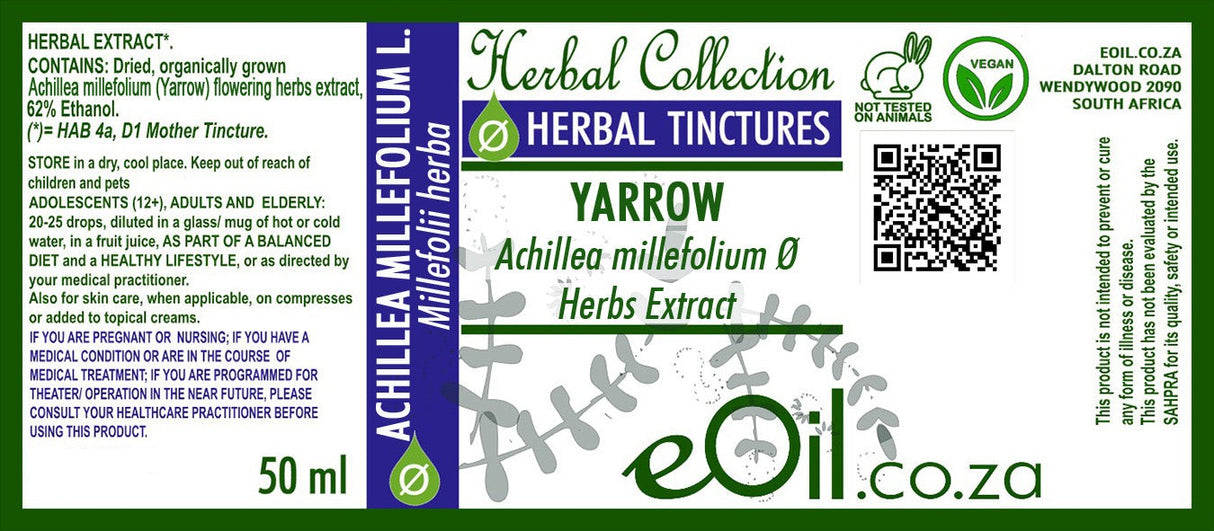 Yarrow ( Achillea millefolium )Tincture - 50 ml - eOil.co.za