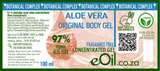 eOil.co.za Aloe Vera original body gel fragrance-free Perfect for dehydrated, mature, wrinkled, Atopic-prone skins, Irritated, sensitive skin, sunburns