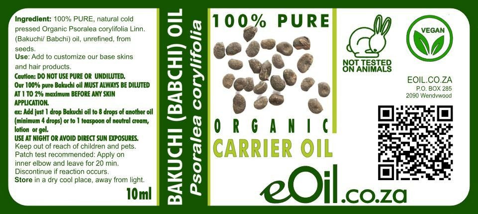Babchi | Bakuchi | Organic Seed Carrier Oil - 10 ml - eOil.co.za