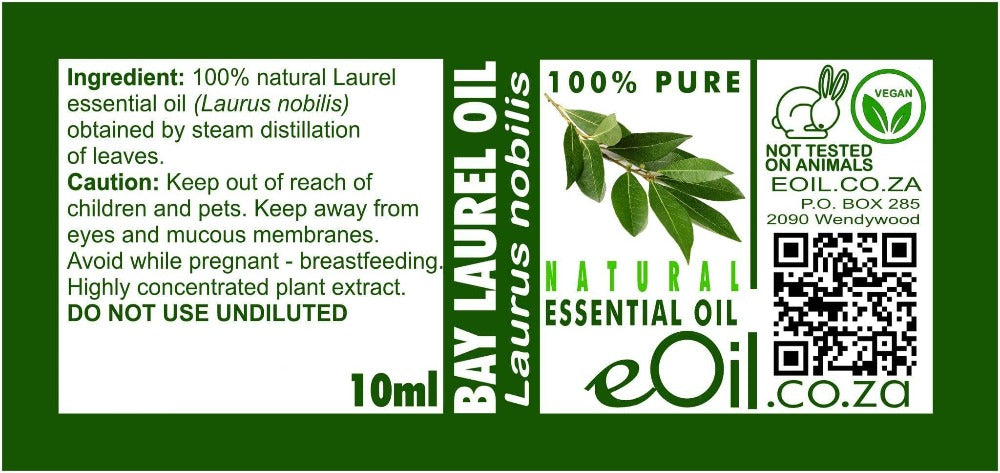 BAY LEAF NATURAL ESSENTIAL OIL (laurus nobilis) 10 ml - eOil.co.za