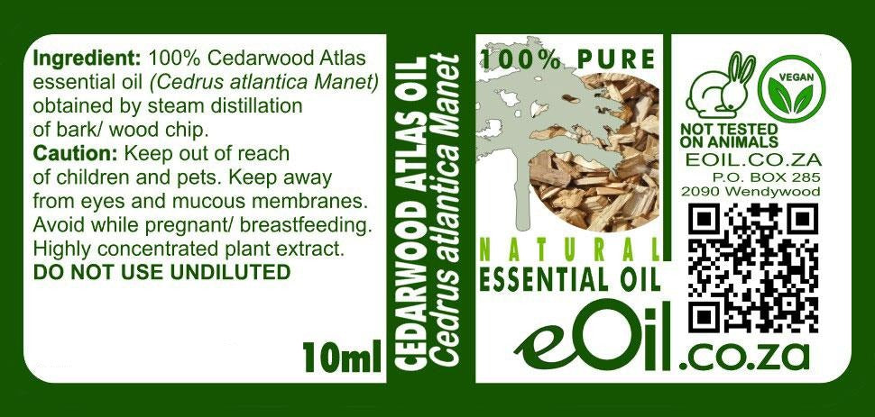 eOil.co.za cedarwood atlas essential oil 10 ml